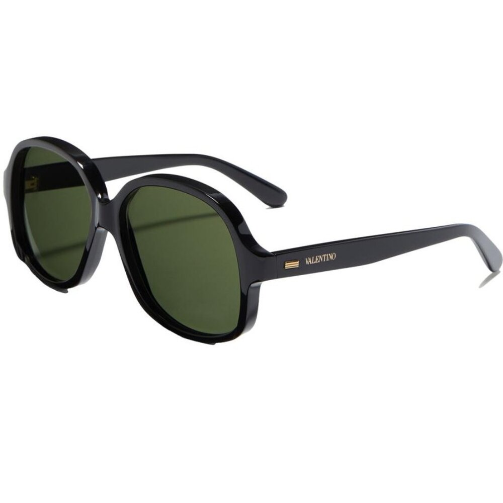 NEW VALENTINO SUNGLASSES BLACK GREEN WOMEN EYEWEAR VALENTINO VLS-177A